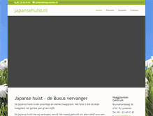 Tablet Screenshot of japansehulst.nl